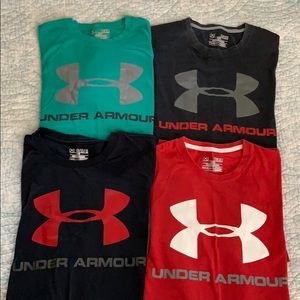 4 Under Armour Heat Gear Performance T-Shirts